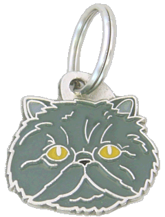 Персидская кошка синий <br> (подвеска для кошки, Гравировка включена в стоимость)